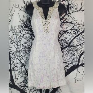 Lilly Pulitzer Percy Shift Dress Iridescent Water Resort